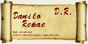 Danilo Repac vizit kartica